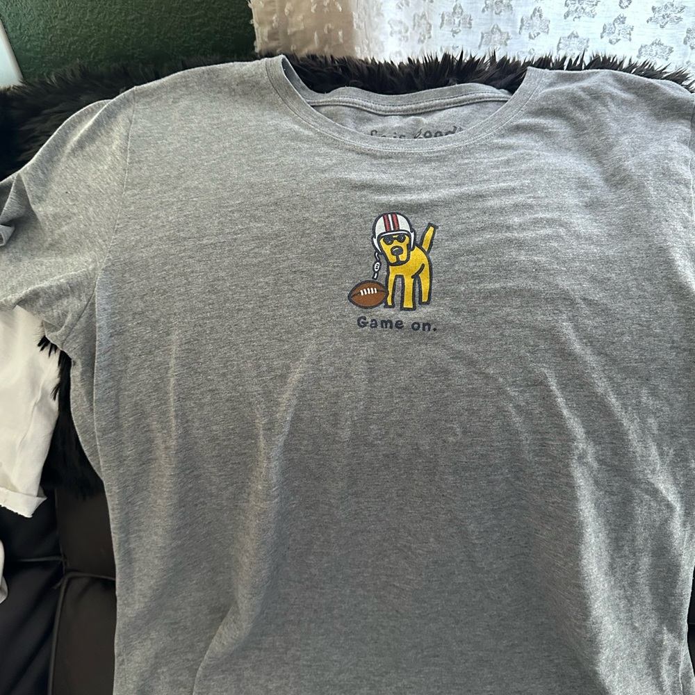 Life Is Good Heather Gray Vintage Tee